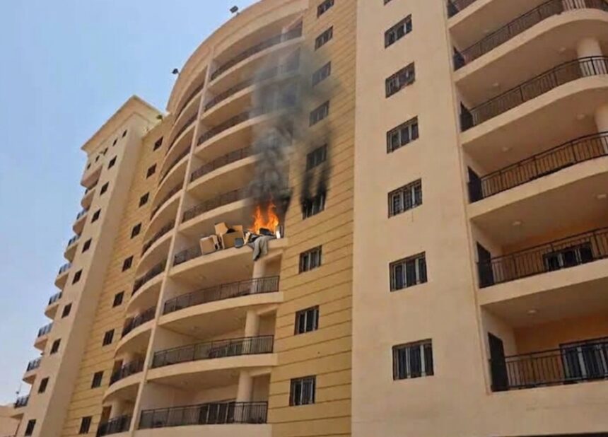 حريق في «مجمع الوزارات» بالخرطوم